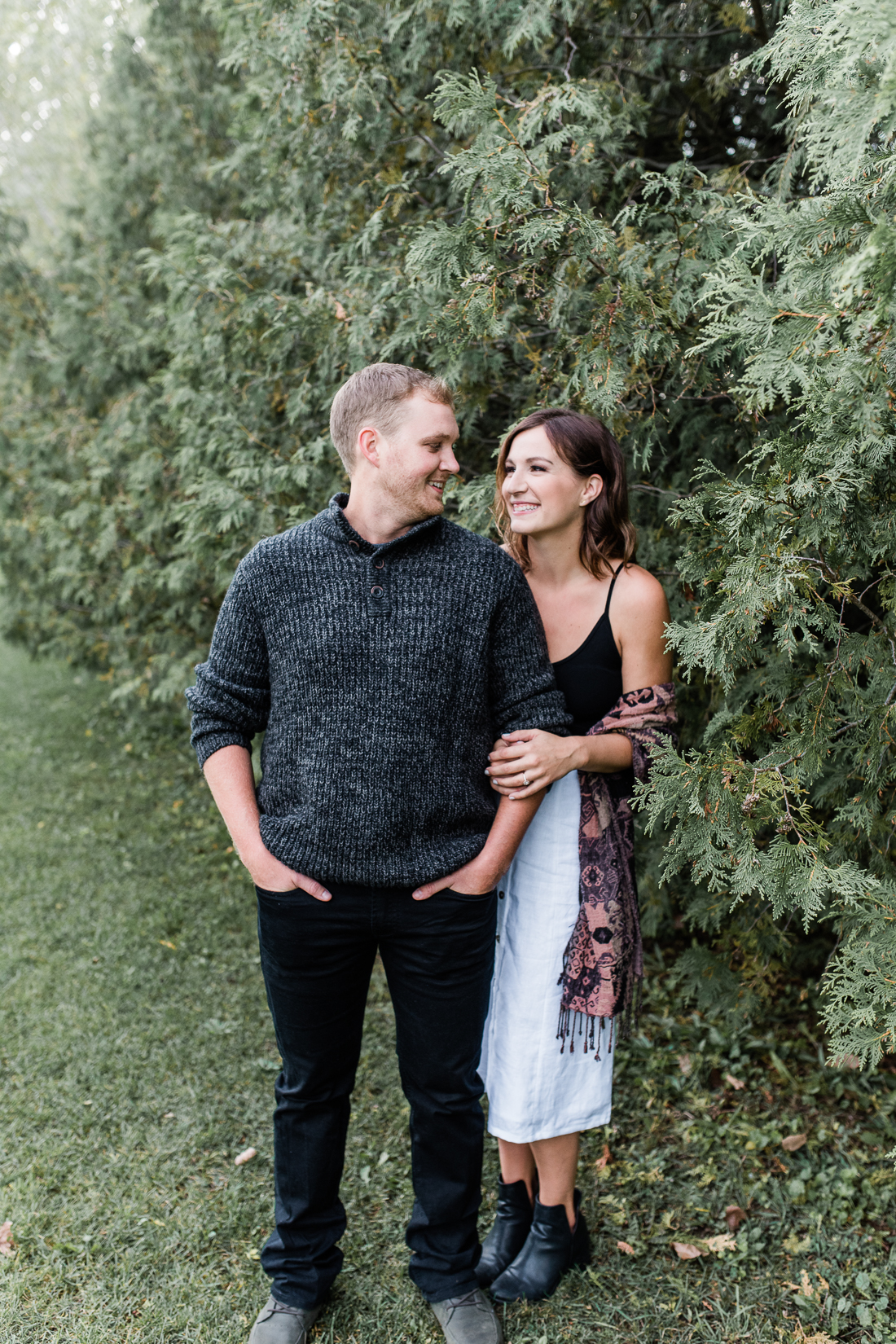 rustic fall engagement session