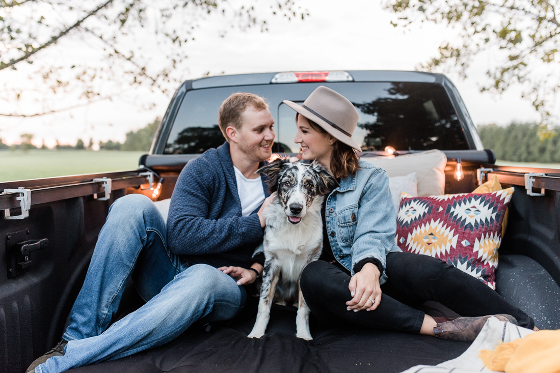 rustic fall engagement session