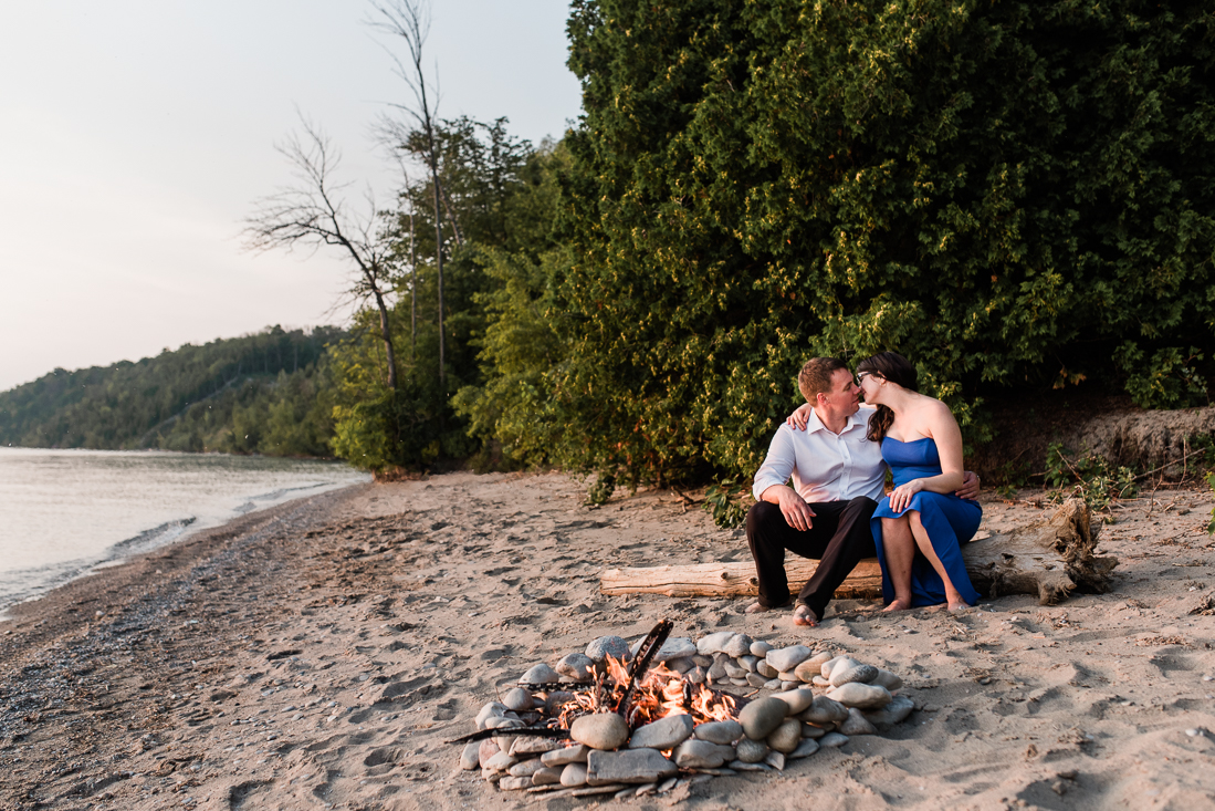 Lake Huron Engagement Session