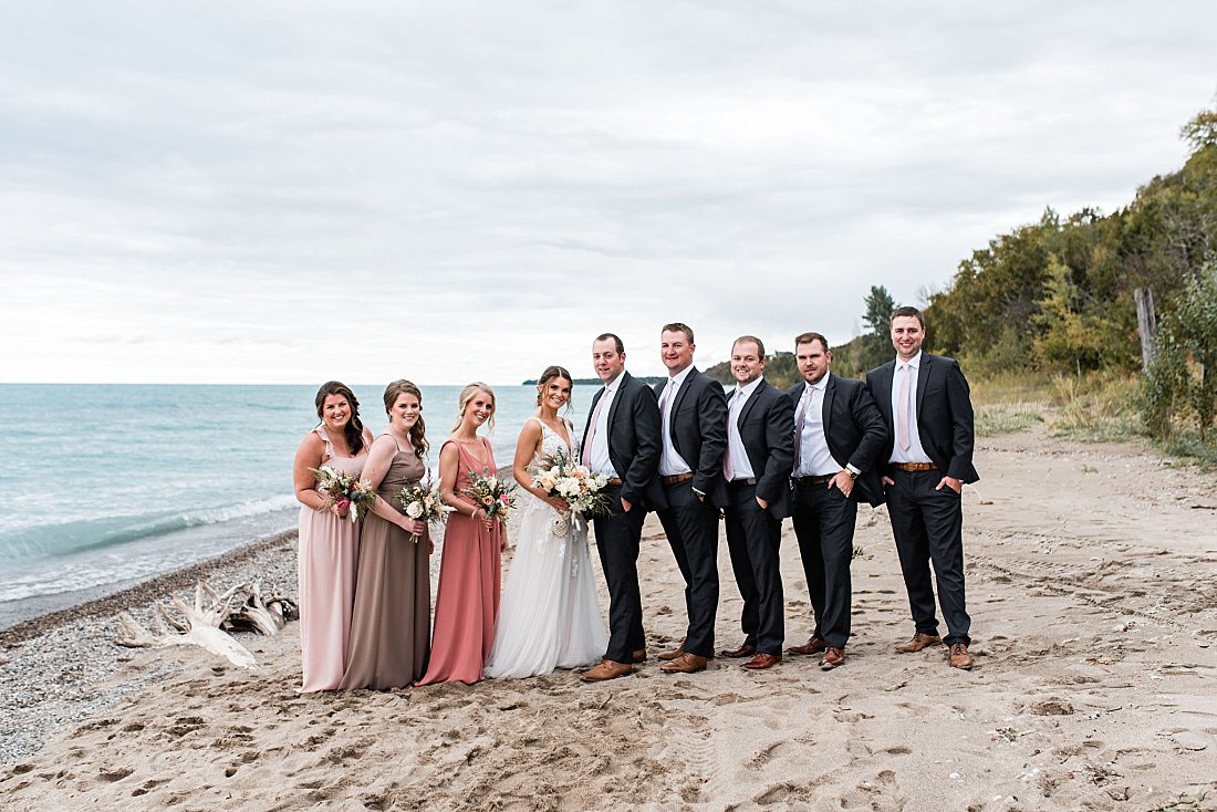 Point Clark Beach Wedding