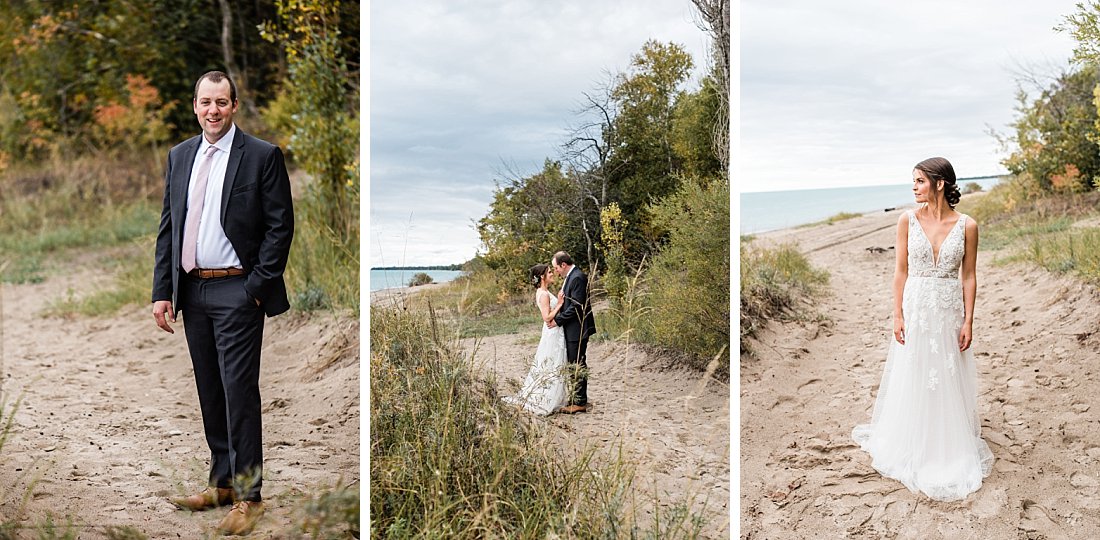 Point Clark Beach Wedding