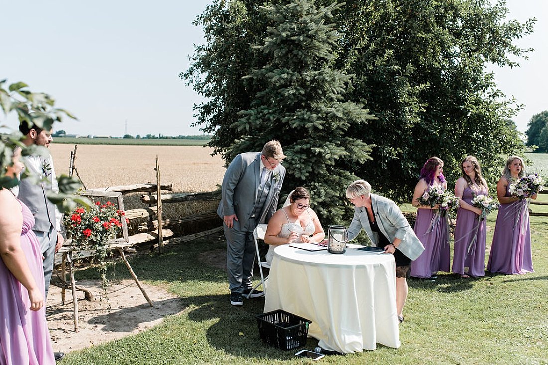 Dublin Ontario Backyard Wedding