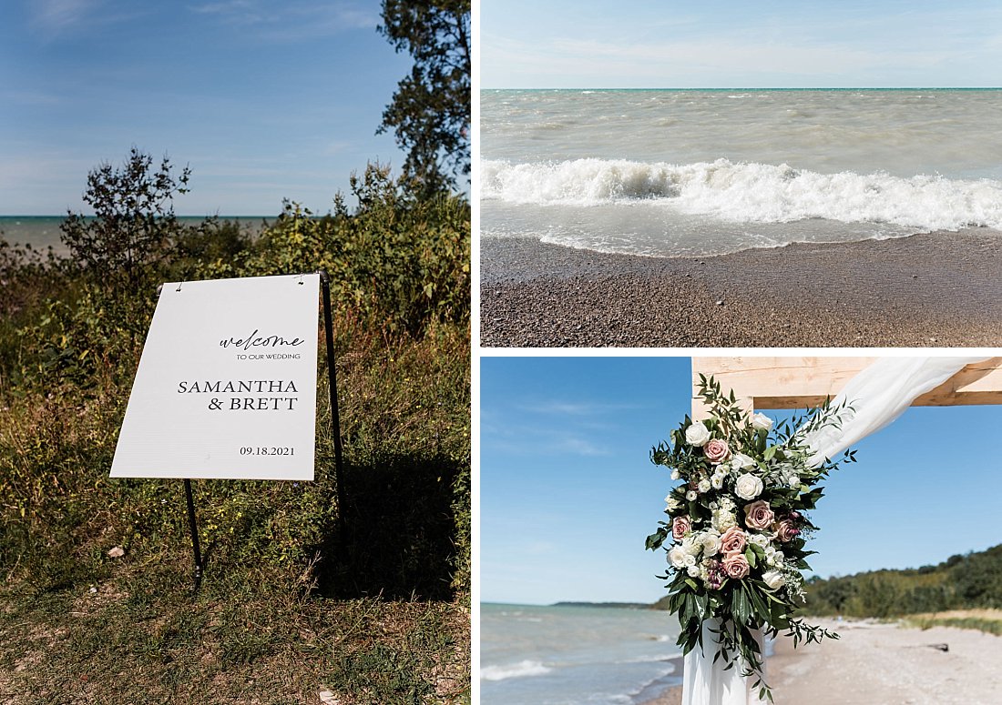 Goderich Marina Beach Wedding