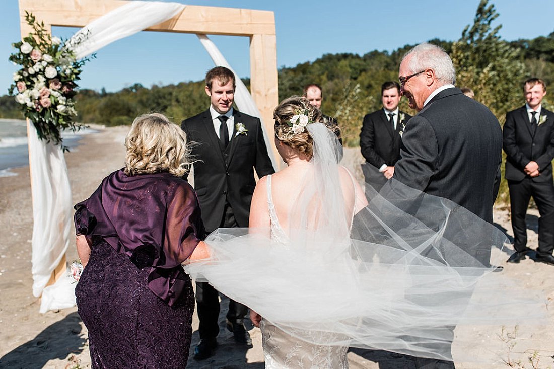 Goderich Marina Beach Wedding