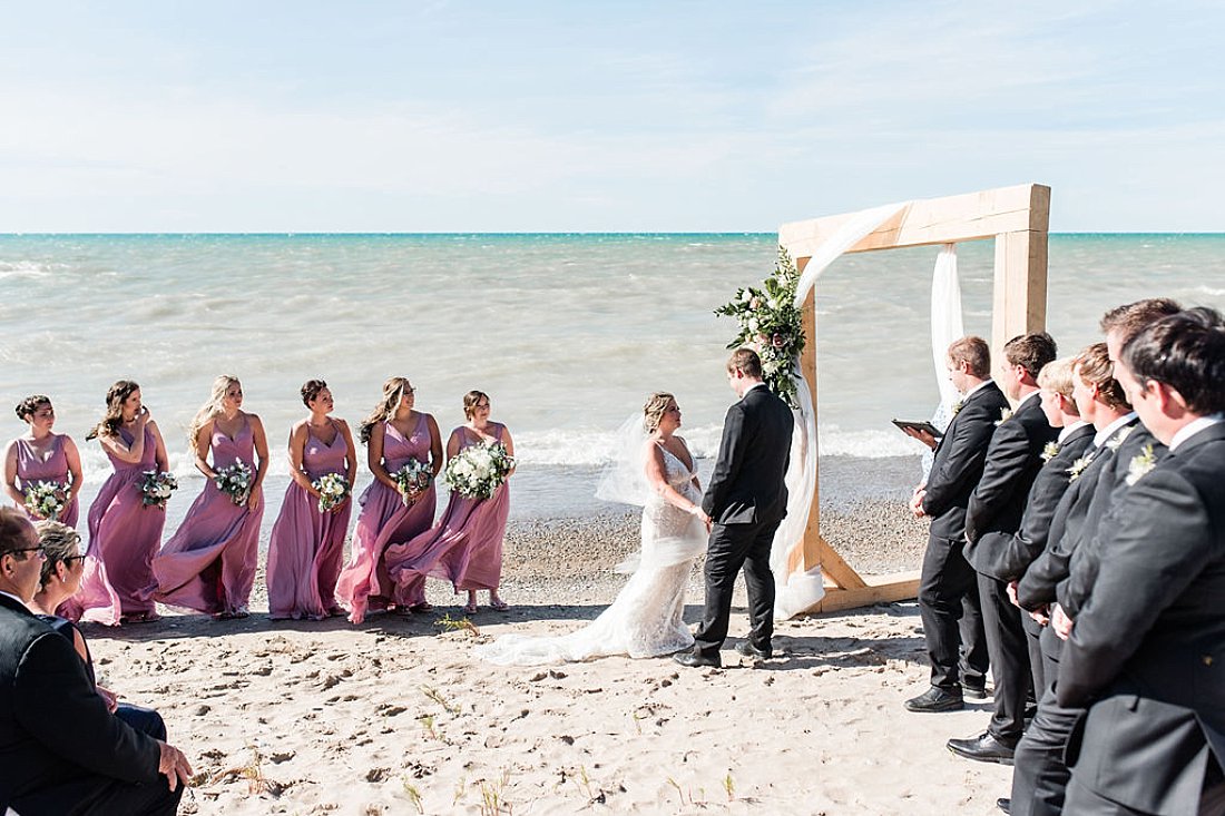 Goderich Marina Beach Wedding