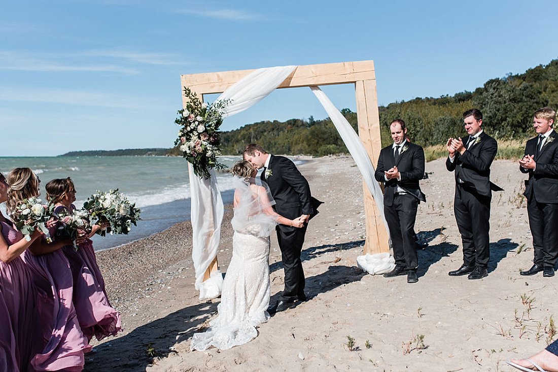 Goderich Marina Beach Wedding